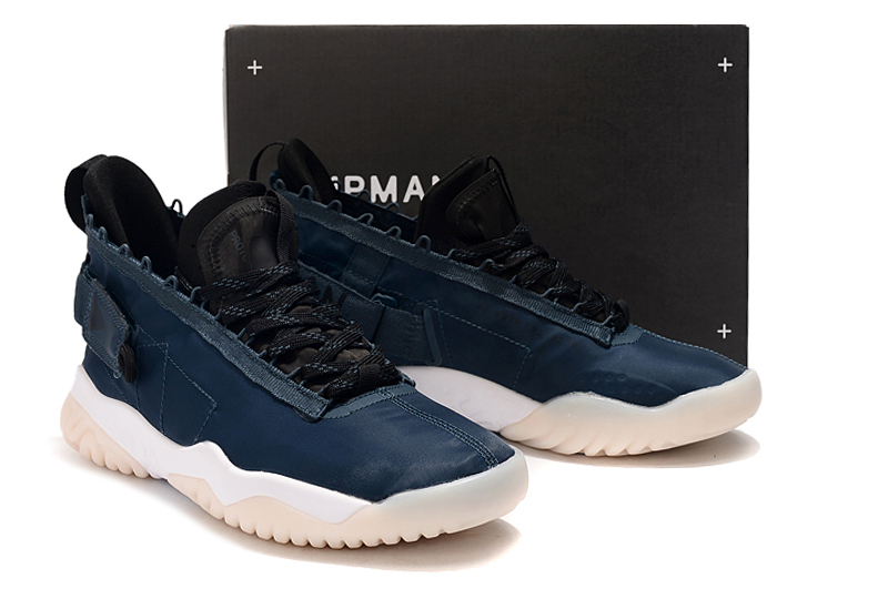 2019 Men Jordan Air Max 87 Blue Black Shoes